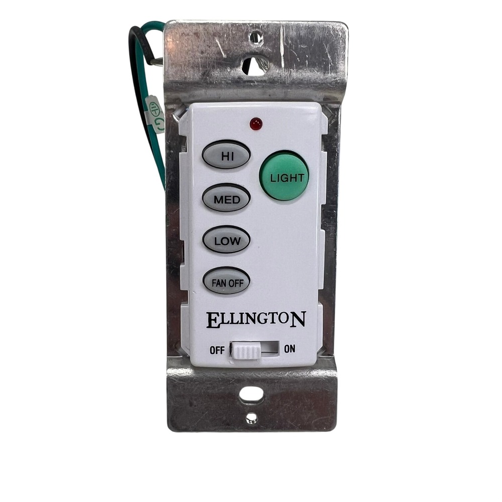 Ellington UC-9050T Ceiling Fan Wall Control Switch White 3-Speed Light Button